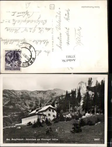 377011,Rax Bergfreunde-Schutzhaus Berghütte am Waxriegel b. Kapellen Bergkulisse
