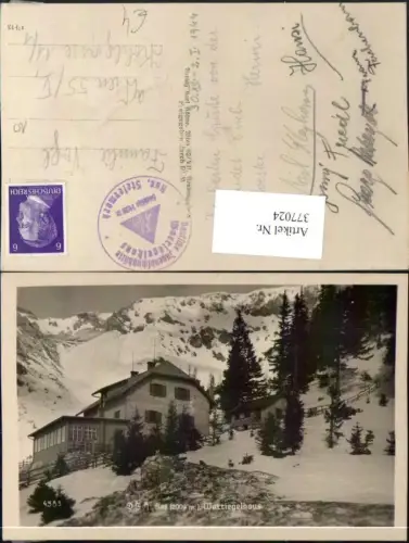 377024,Rax Waxriegelhaus Berghütte b. Kapellen Bergkulisse Winterbild