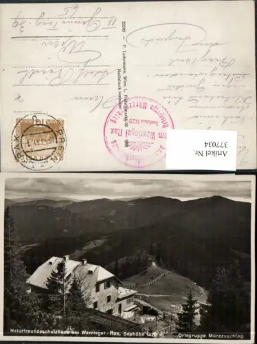 377034,Naturfreundeschutzhaus Berghütte am Waxriegel b. Kapellen Bergkulisse