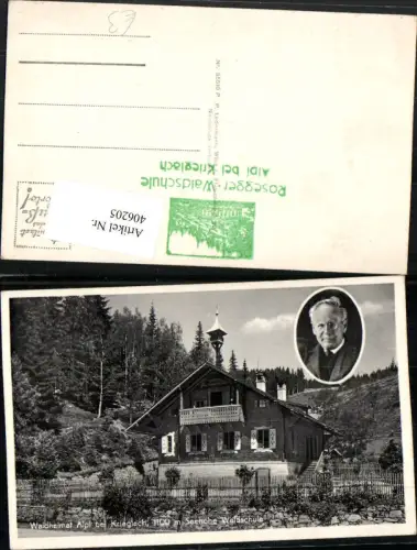 406205,Waldheimat Alpl b. Krieglach Fotomontage Portrait Rosegger
