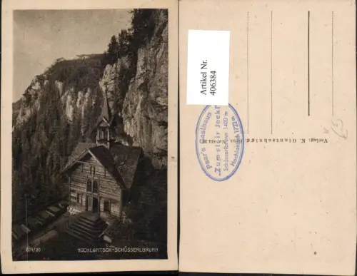 406384,Hochlantsch Schüsserlbrunn b. Breitenau