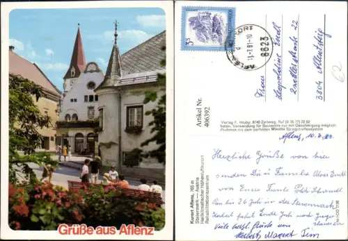 406392,Aflenz Haus Erker Kirchenturm