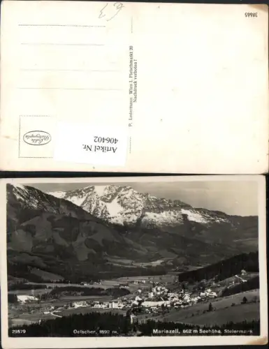 406402,Mariazell Totale m. Ötscher Bergkulisse