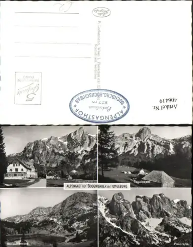 406419,Alpengasthof Bodenbauer Trawiesalm Sackwiesensee Mehrbildkarte