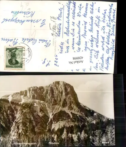 420998,Hochschwabgebiet Fölzstein b. Aflenz Bergkulisse