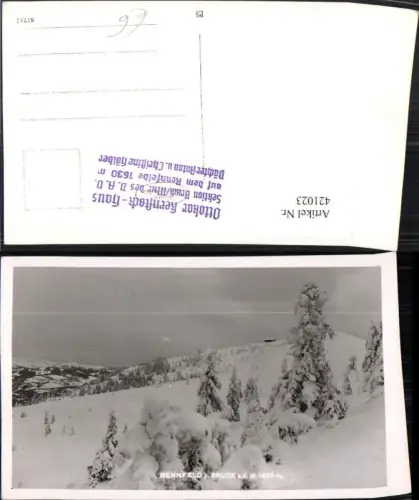 421023,Rennfeld b. Bruck an d. Mur Berghütte Winterbild