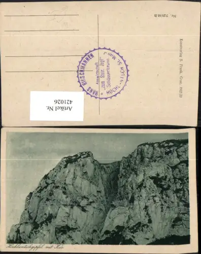 421026,Hochlantschgipfel m. Kar b. Sankt Ilgen Mixnitz
