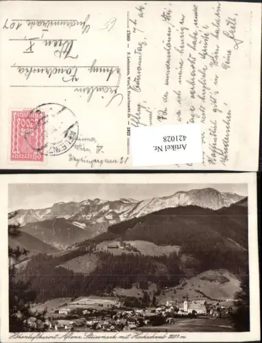 421028,Aflenz Totale m. Hochschwab Bergkulisse