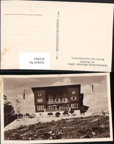 421065,Bürgeralpe b. Mariazell Hotel Aussichtsturm Turm
