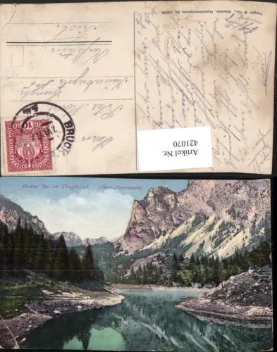 421070,Grüner See im Tragösstal b. Tragöß Bergkulisse pub Purger e Co 12808