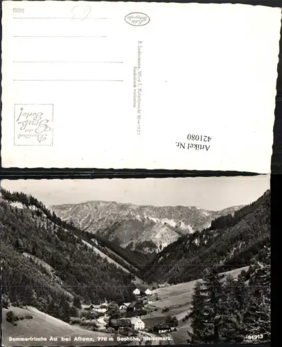 421080,Au b. Aflenz Totale Bergkulisse