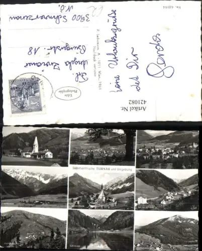 421082,Turnau Totale Göriach Seewiesen Au Grünsee Mehrbildkarte