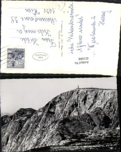 421088,Heldenkreuz u. Pyramide am Hochschwab b. Sankt Ilgen