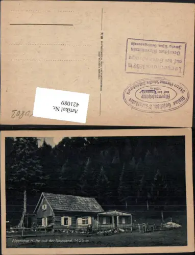 421089,Alpenrose-Hütte auf der Sauwand b. Gußwerk