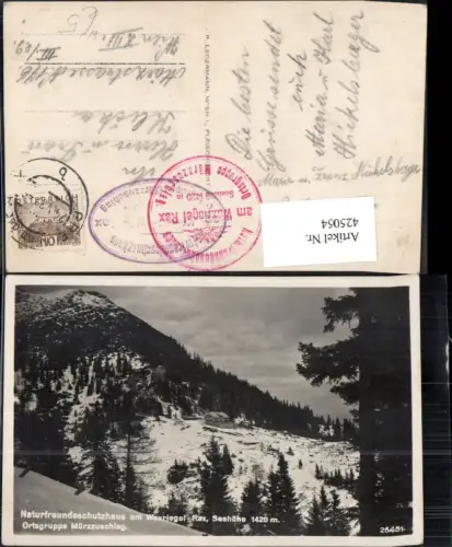 425054,Naturfreundeschutzhaus Waxriegel Rax Kapellen Mürzzuschlag Neuberg an der Mürz
