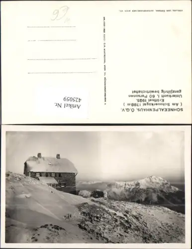 425059,Schneealpenhaus Windberg Altenberg an der Rax