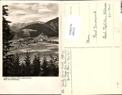 448121,Aflenz Totale vom Mitterberg Bergkulisse