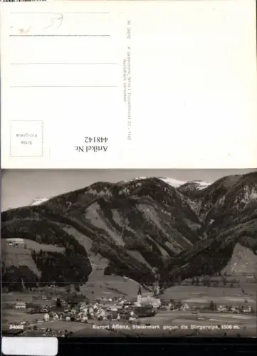 448142,Aflenz Totale geg. Bürgeralpe Bergkulisse