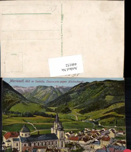 448152,Mariazell Totale geg. Hochschwab Bergkulisse