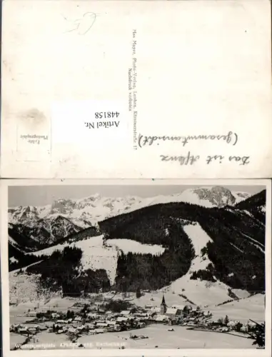 448158,Aflenz Totale geg. Hochschwab Bergkulisse Winterbild