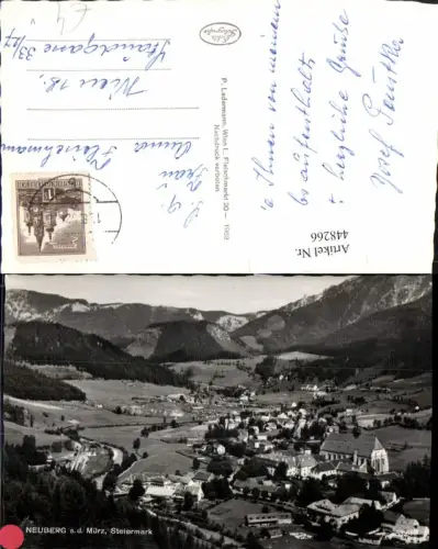 448266,Neuberg an d. Mürz Totale Bergkulisse