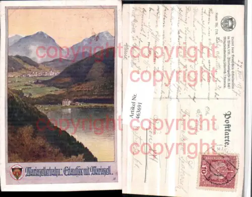 463691,Künstler AK A. Reckziegel Mariazell Erlaufsee Bergkulisse pub Dt. Schulverein 719