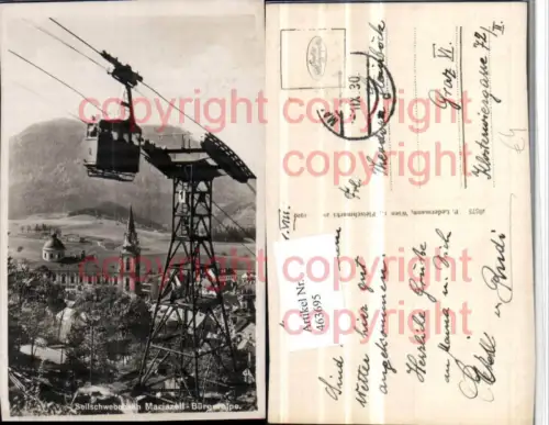 463695,Mariazell Teilansicht Seilbahn Bürgeralpe