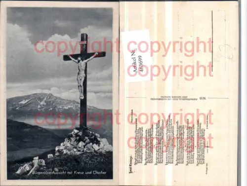 463699,Bürgeralpe b. Mariazell Aussicht m. Kreuz u. Ötscher