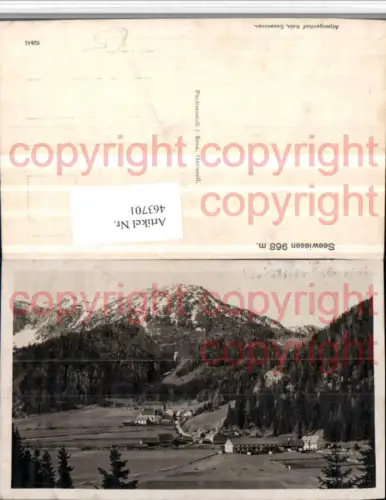 463701,Seewiesen Totale Bergkulisse