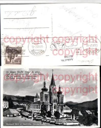 463703,Mariazell Gnadenkirche Kirche Spruch