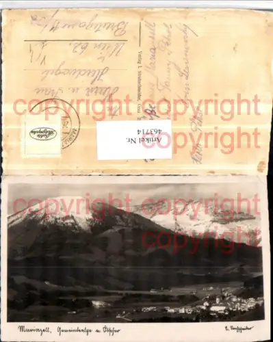 463714,Mariazell Totale m. Gemeindealpe Bergkulisse pub L. Strohschneider