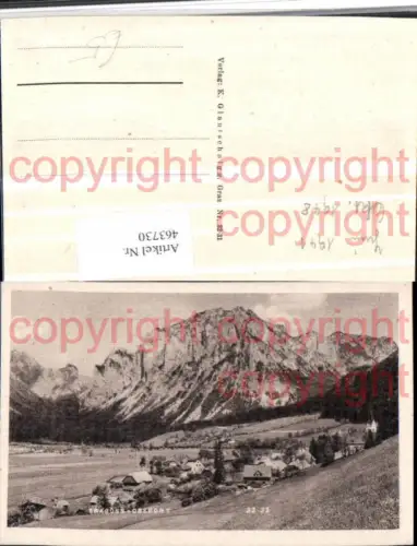 463730,Tragöß Oberort Totale Bergkulisse