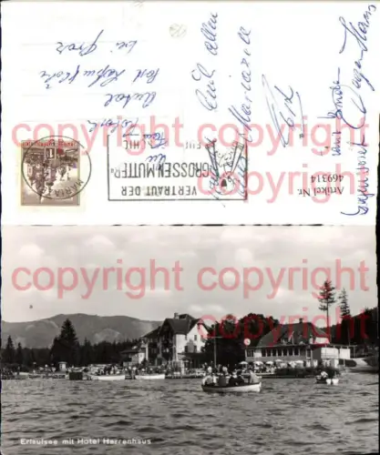 469314,Erlaufsee See b. Mariazell m. Hotel Herrenhaus