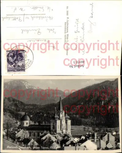 469313,Mariazell Teilansicht Kirche geg. Tonion