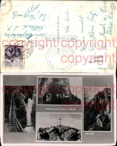 469317,Hochlantsch b. Breitenau Klamm Kapelle Kreuz Mehrbildkarte