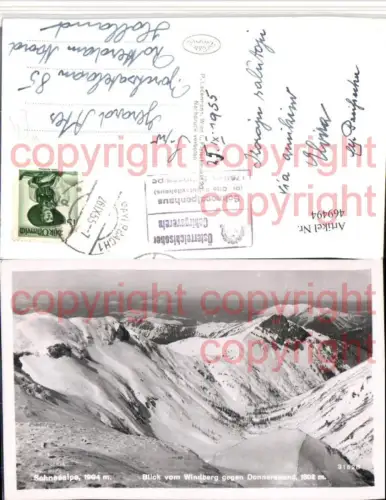 469494,Schneealpe b. Kapellen an d. Mürz Blick vom Windberg Bergkulisse