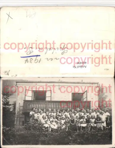 469496,Foto AK Spital am Semmering 1934 Schulklasse Gruppenbild