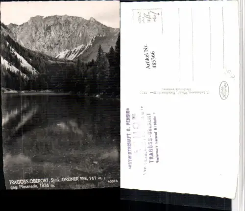 485366,Tragöß-Oberort Grüner See geg. Messnerin Bergkulisse