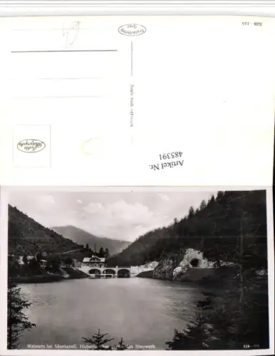 485391,Walstern b. Mariazell Hubertus-See geg. Stauwerk