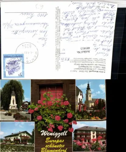 485413,Wenigzell Kirche Gasthaus Mehrbildkarte