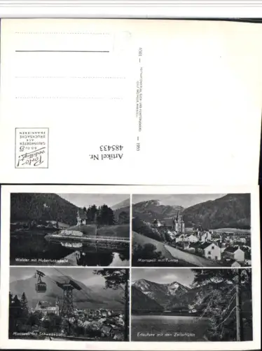 485433,Mariazell Totale Seilbahn Walster Hubertus-Kapelle Mehrbildkarte