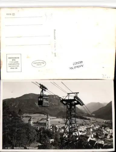 485437,Mariazell Totale Seilbahn Bergkulisse