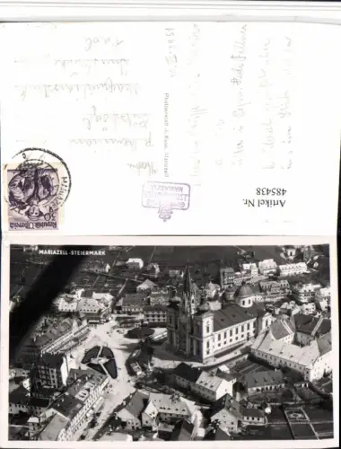 485438,Mariazell Totale Kirche Fliegeraufnahme