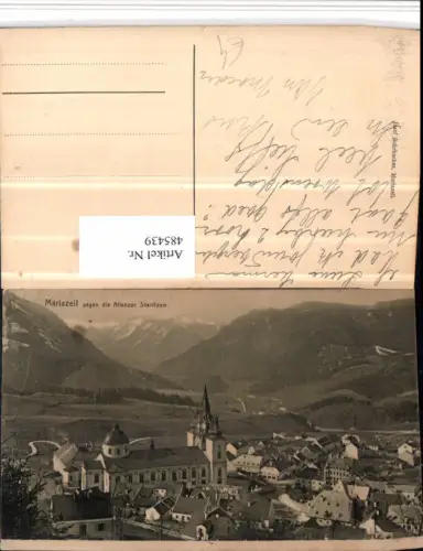 485439,Mariazell Totale geg. Aflenzer Staritzen Bergkulisse
