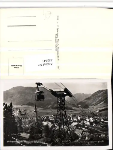 485441,Mariazell Totale Seilbahn Bürgeralpe Bergkulisse
