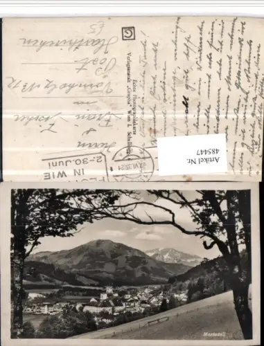 485447,Mariazell Totale Bergkulisse