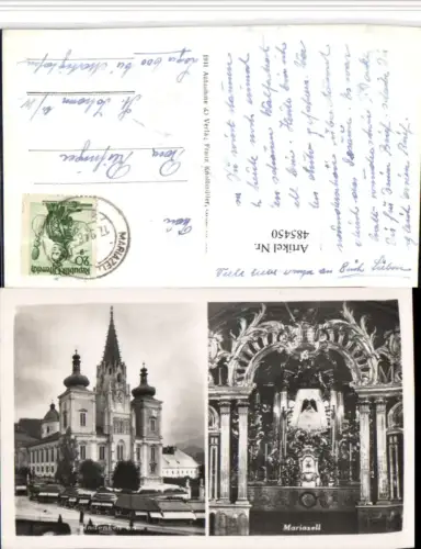 485450,Mariazell Kirche Gnadenaltar Mehrbildkarte