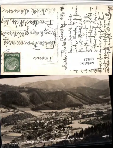 485835,Kindberg Totale geg. Hochlantsch Bergkulisse