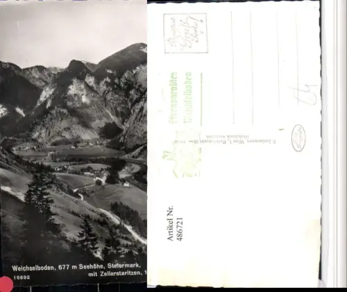 486721,Weichselboden b. Mariazell Totale m. Zellerstaritzen Bergkulisse