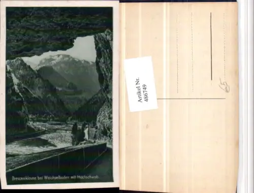 486749,Bresceniklause b. Weichselboden m. Hochschwab Bergkulisse